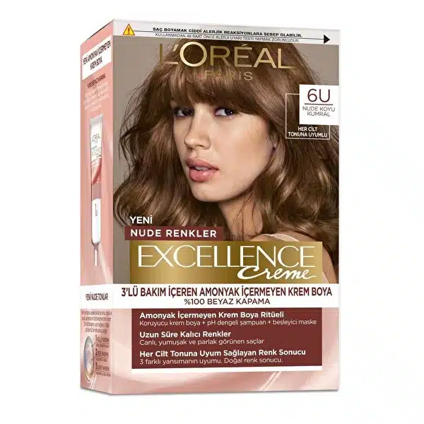 کیت رنگ موی لورآل سری Excellence رنگ های NUDE شماره 6U