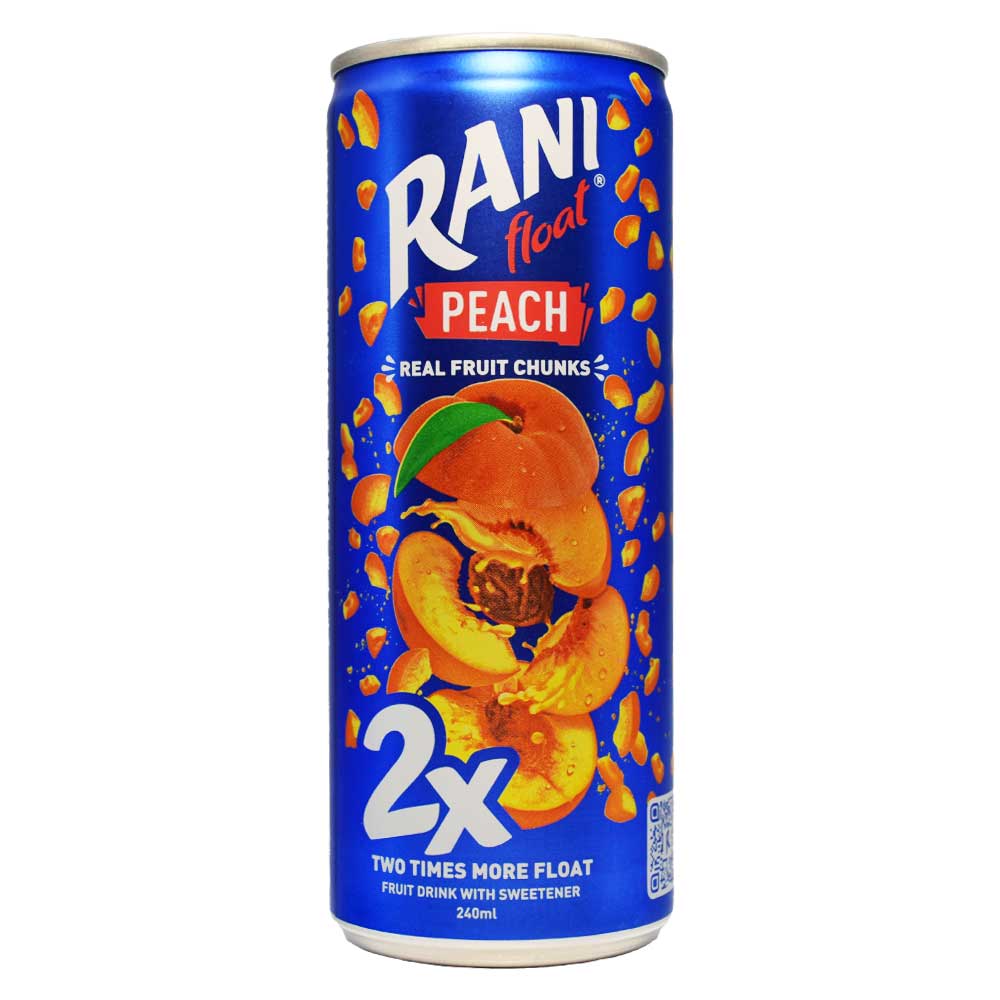 آبمیوه رانی RANI تیکه 2X با طعم هلو حجم 240 میلی لیتر — تصویر ۲