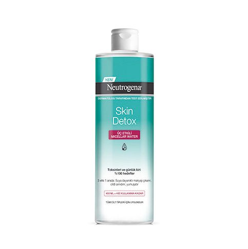 میسلار واتر سه کاره پاک کننده صورت نوتروژینا Skin Detox حجم 400 میلی لیتر — تصویر ۲