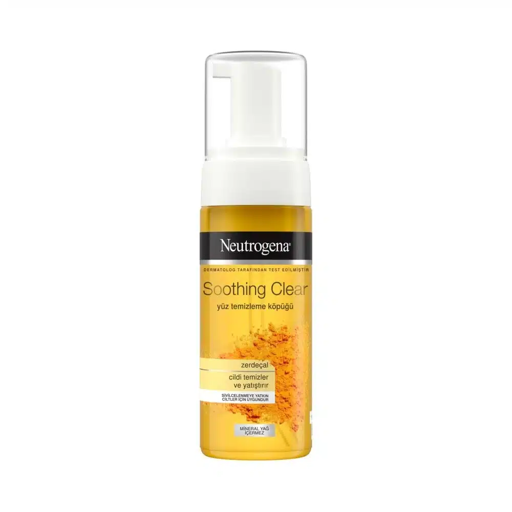 فوم شستشوی صورت زردچوبه نوتروژینا SOOTHING CLEAR حجم 150 میلی لیتر — تصویر ۲