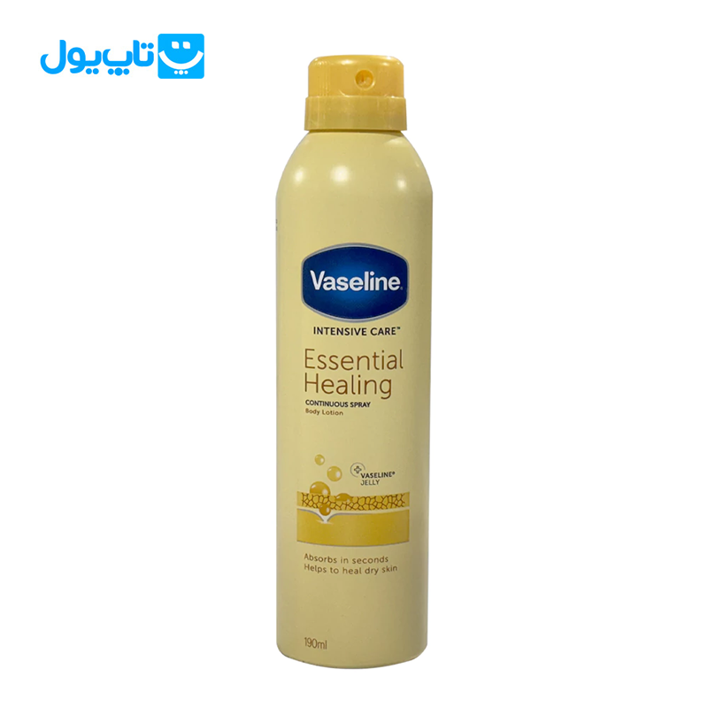 اسپری لوسیون بدن وازلین Vaseline مدل ترمیم‌کننده اساسی Essential Healing حجم 190 میلی‌لیتر — تصویر ۲