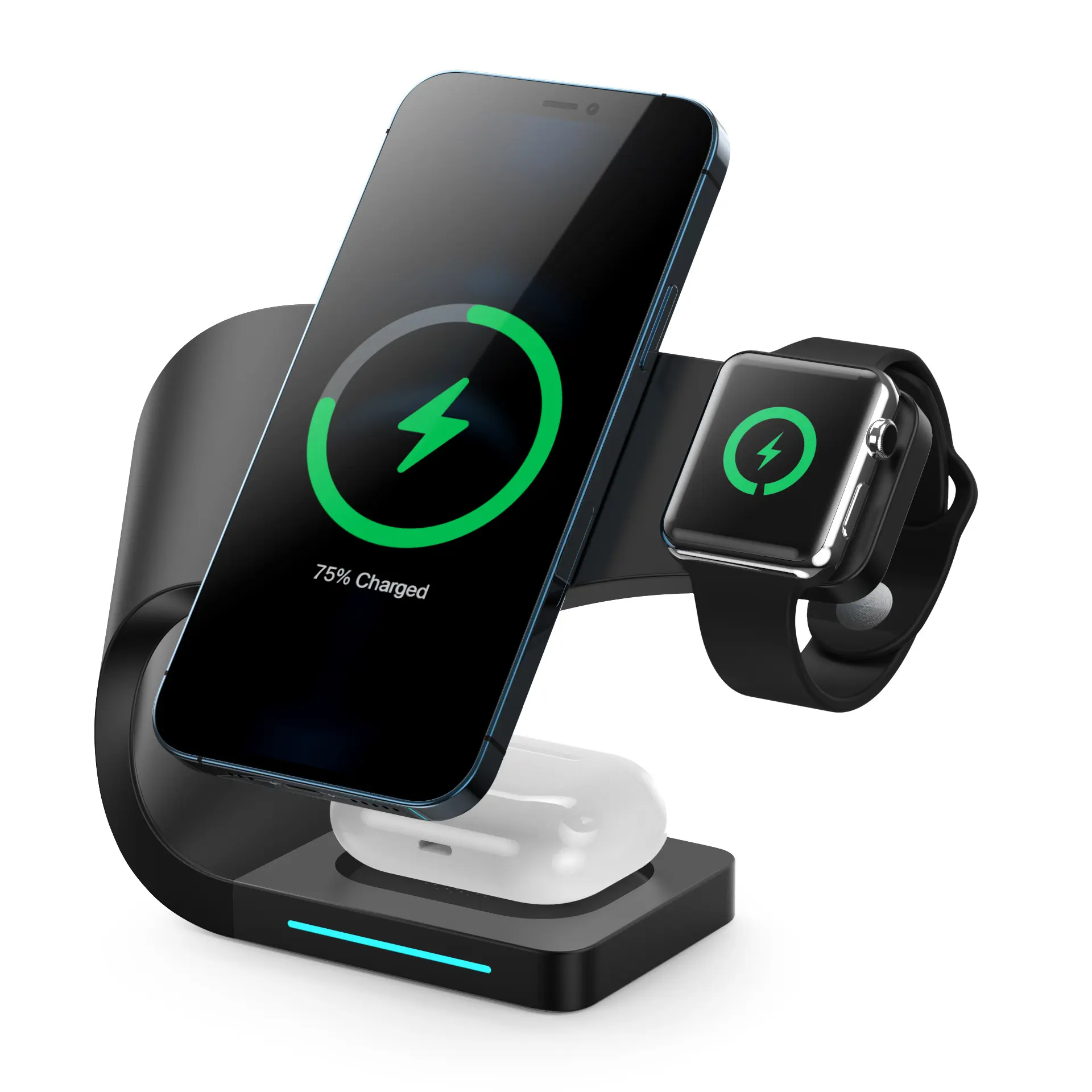 شارژر رومیزی مدل (4in1) Multifunctional Wireless Charging Stand LFX-178 — تصویر ۲