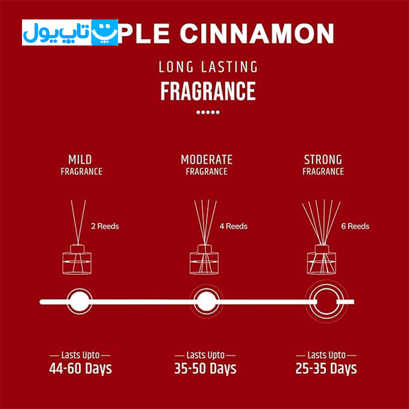 خوشبو کننده هوا پان آروما Pan Aroma رایحه سیب و دارچین حجم 50 میلیلیتر — تصویر ۴