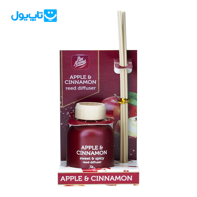 خوشبو کننده هوا پان آروما Pan Aroma رایحه سیب و دارچین حجم 50 میلیلیتر — تصویر ۲
