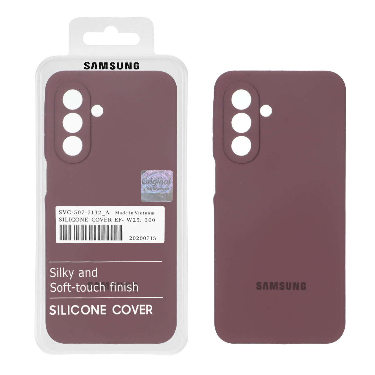 قاب سیلیکونی پاک کنی اورجینال Master Quality مدل Samsung Galaxy A17 / A26 – قهوه ای (پک دار)