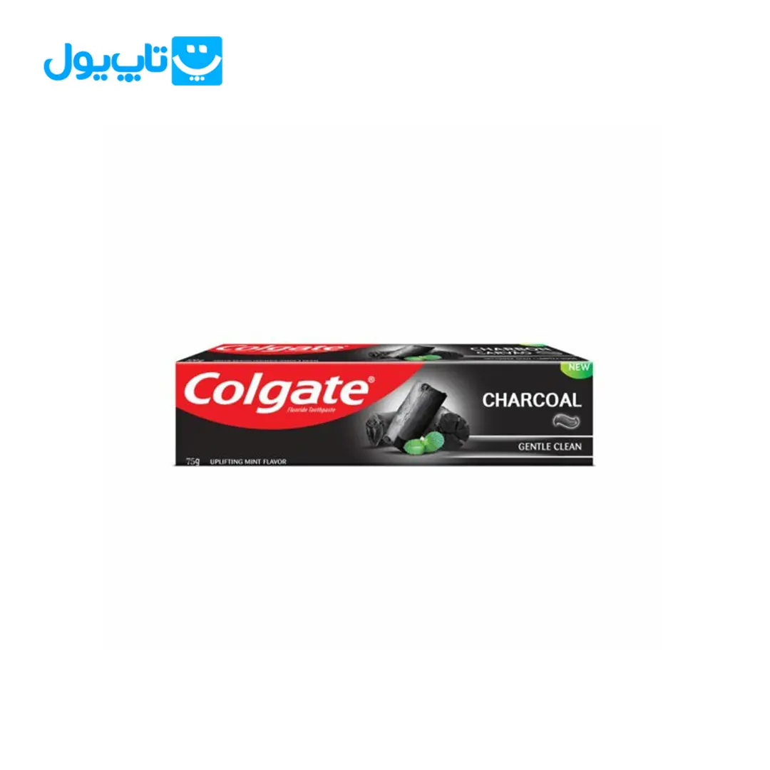 خمیر دندان زغالی کلگیت Colgate رایحه نعنا حجم 75 میلی لیتر
