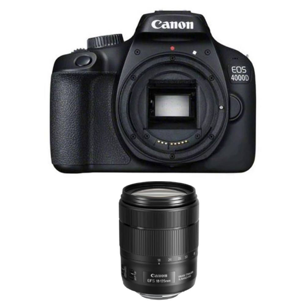 دوربین عکاسی کانن Canon EOS 4000D + لنز EF-S 18-135mm IS USM4000D + EF-S 18-135mm IS USM — تصویر ۲