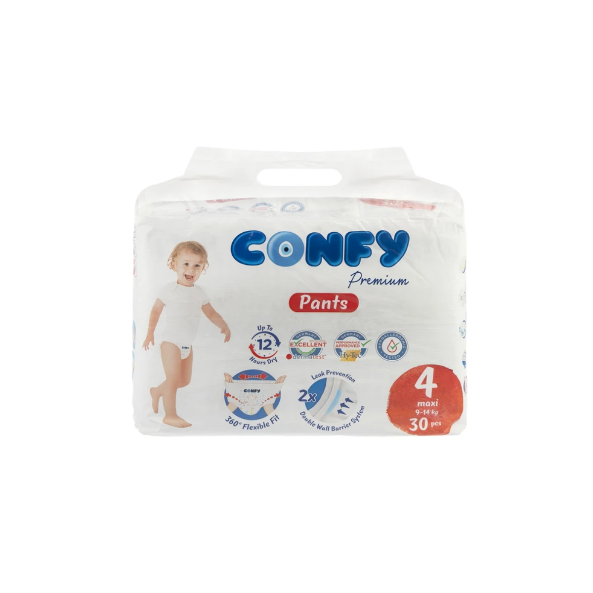 پوشک بچه شورتی کانفی سایز 4 بسته 30 عددی