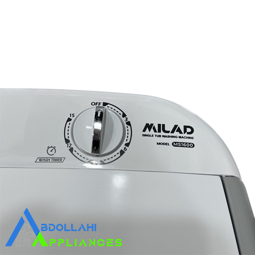 ماشین لباسشویی میلاد مدل MS1600 (همان فریدولین مدل SW100) ظرفیت 10 کیلوگرم — تصویر ۳