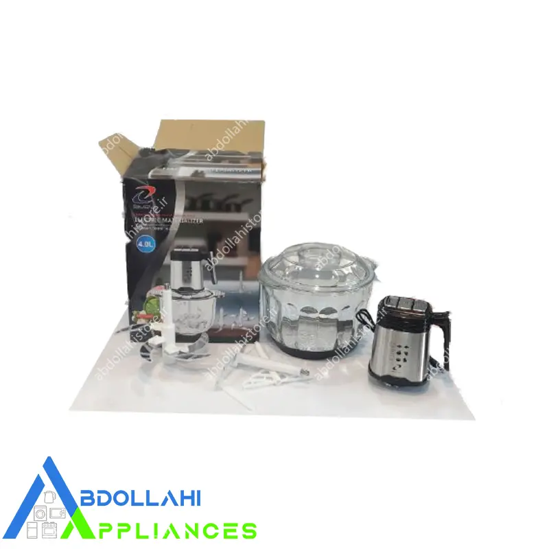 خردکن برقی 4 لیتری BM72 کاسه شیشه مدل 9041 — تصویر ۴