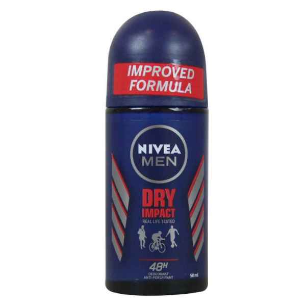 مام رول نیوا ضد تعریق مردانه نیوآ مدل DRY IMPACT real life حجم 50 میلی لیتر