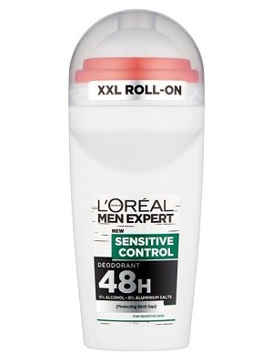 مام رول اورال ضد تعریق مردانه لورآل سری Men Expert مدلLoreal sensitive control حجم 50 میلی لیتر