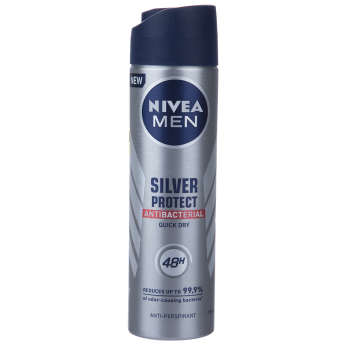 اسپری نیوا ضد تعریق مردانه نیوآ مدل Silver Protect حجم 150 میلی لیتر