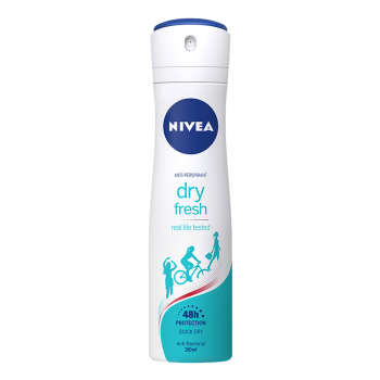 اسپری نیوا ضدتعریق بدن زنانه نیوآ مدل dry fresh حجم 150 میلی لیتر