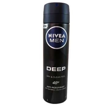 اسپری نیوا ضد تعریق مردانه نیوآ سری DEEP مدل BLACK CARBON حجم 150 میلی لیتر