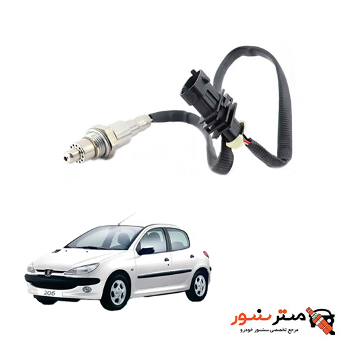 سنسور اکسیژن پژو 206 تیپ 5 بوش me17 رومانی — تصویر ۲