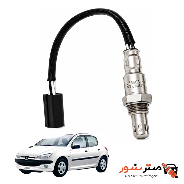سنسور اکسیژن پژو 206 تیپ 5 NTK نسل جدید تکنولوژی ژاپن اصلی — تصویر ۲