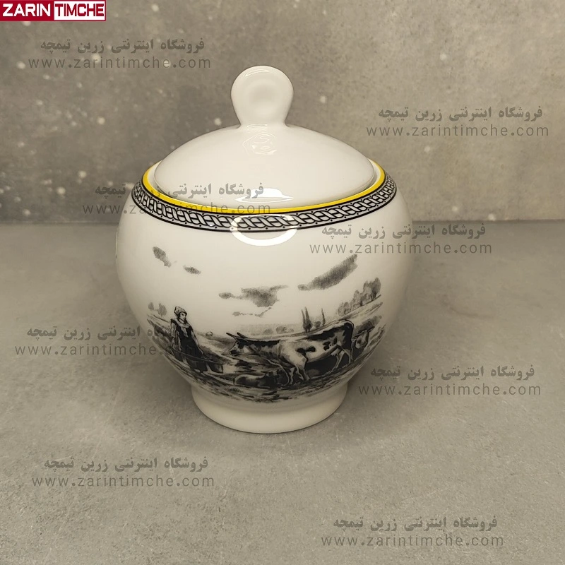 قندان چینی زرین مدل ویلیج