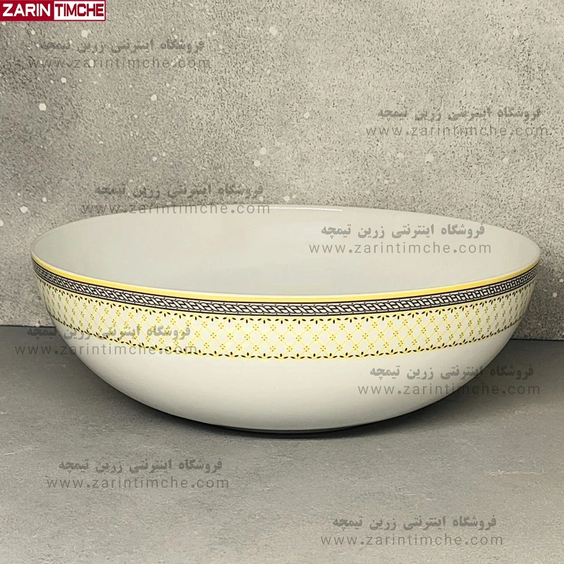 کاسه سالادخوری چینی زرین مدل ویلیج