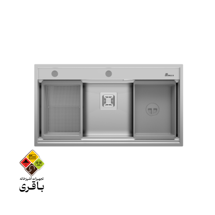 سینک استیل بیمکث مدل v2-4702