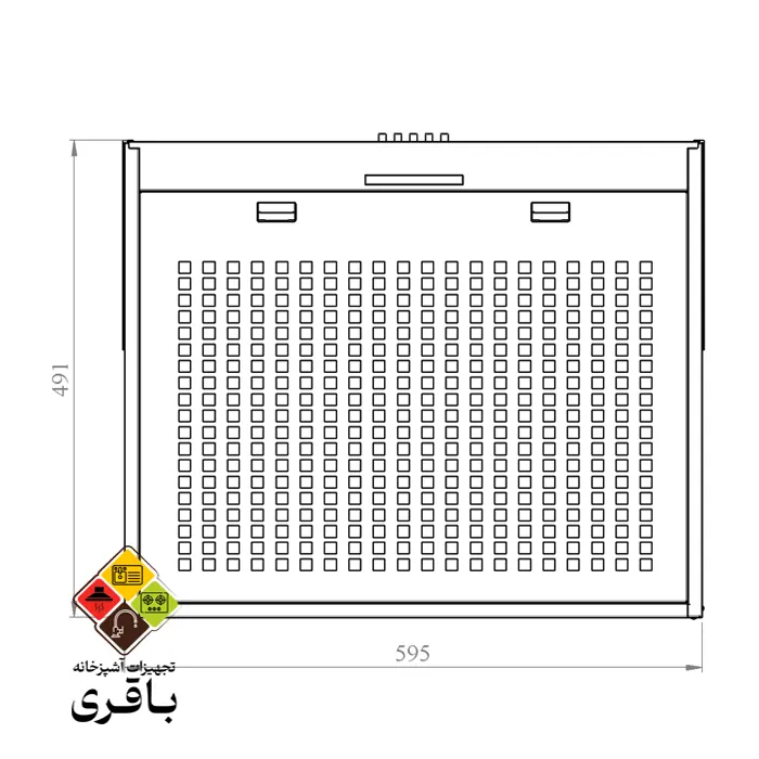 هود زیرکابینتی کن مدل 2100 سایز 90 — تصویر ۳