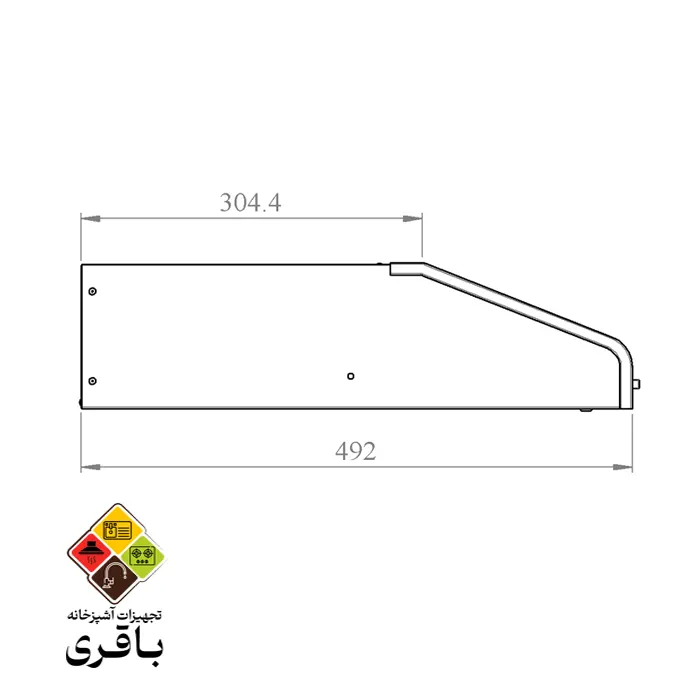 هود زیرکابینتی کن مدل 2100 سایز 60 — تصویر ۳