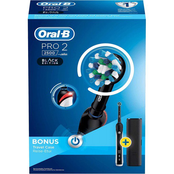 مسواک برقی اورال بی مدل pro 2500 مشکی — تصویر ۲