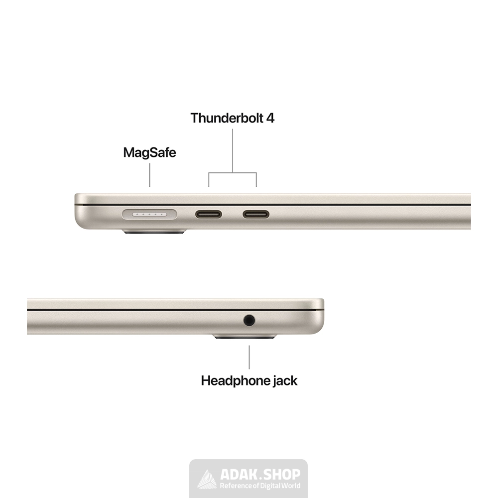 لپ تاپ اپل MacBook Air 13 MDHA4 M5 16GB 512GB 10CORE GPU IPS — تصویر ۵
