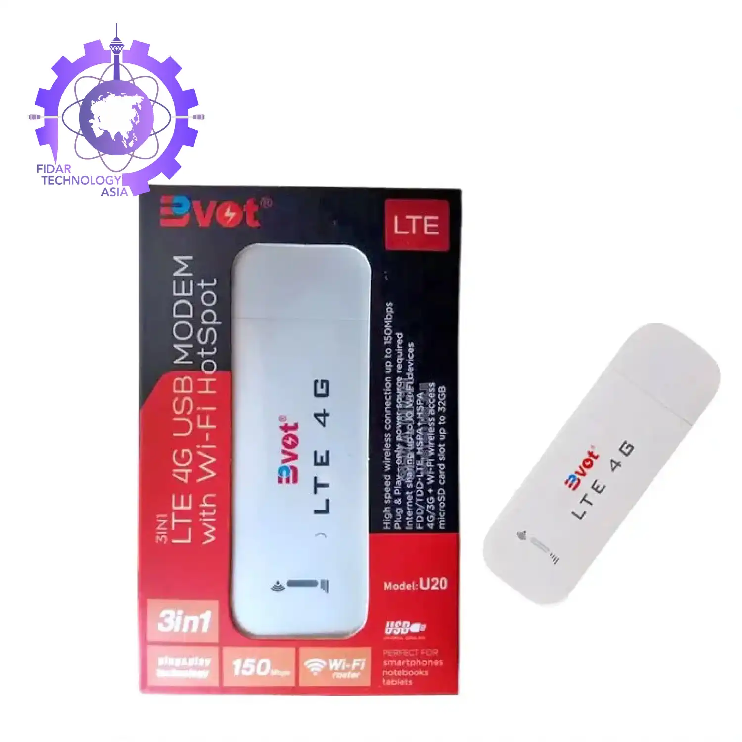 مودم LTE 4G USB مدل BVOT 3*1 — تصویر ۲