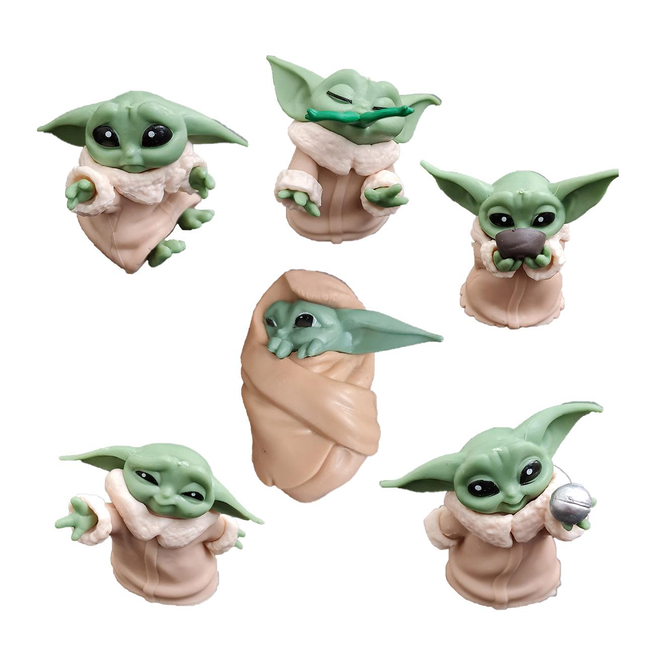 فیگور مدل baby yoda ست 6 عددی