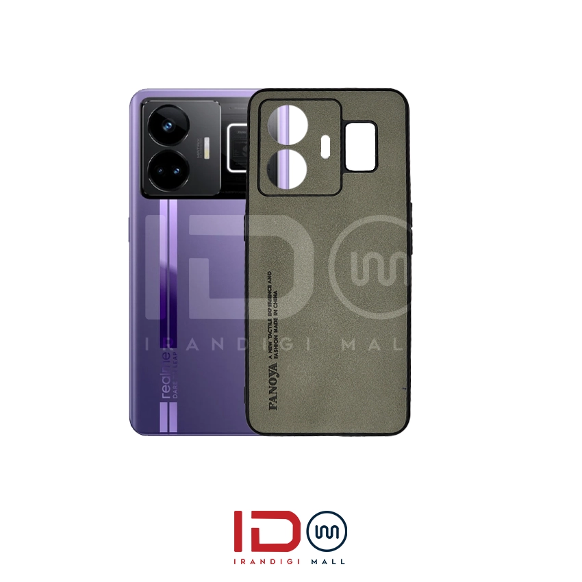 قاب چرمی لاکچری گوشی ریلمی مدل REALME GT3 برند FANOYA — تصویر ۳
