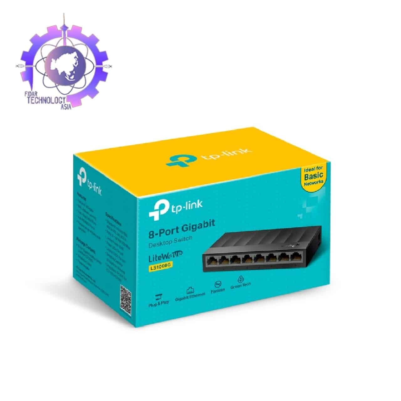 سوییچ شبکه تی پی-لینک 8پورت SG1008D + گارانتی — تصویر ۳