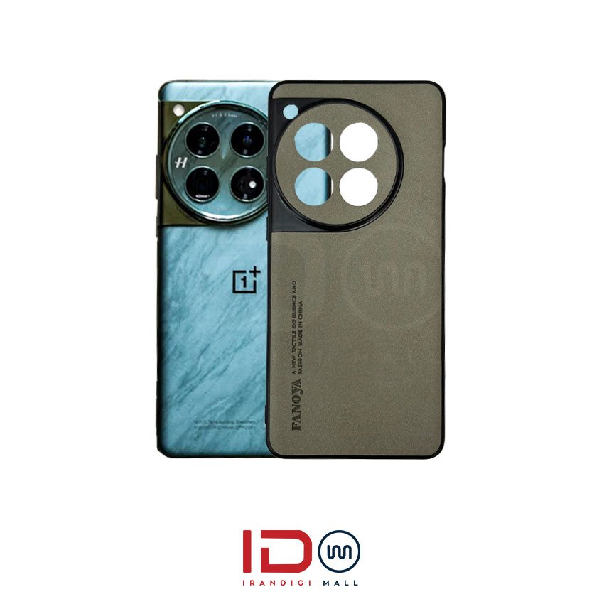 قاب چرمی لاکچری گوشی وان پلاس مدل ONEPLUS 12 برند FANOYA — تصویر ۳