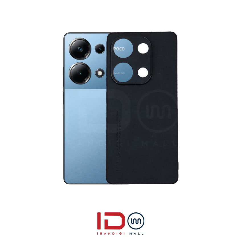 قاب چرمی گوشی شیائومی مدل POCO M6 PRO 4G برند FANOYA رنگ سرمه ای