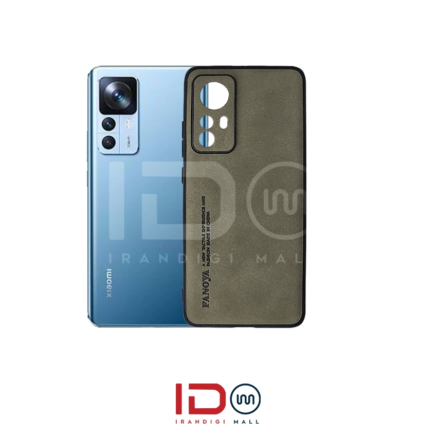قاب چرمی گوشی شیائومی مدل XIAOMI 12T برند FANOYA رنگ سرمه ای — تصویر ۳
