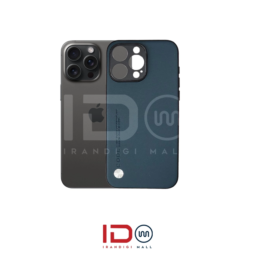 قاب چرمی لاکچری گوشی ایفون مدل IPHONE 15 PRO MAX برند CODE — تصویر ۵