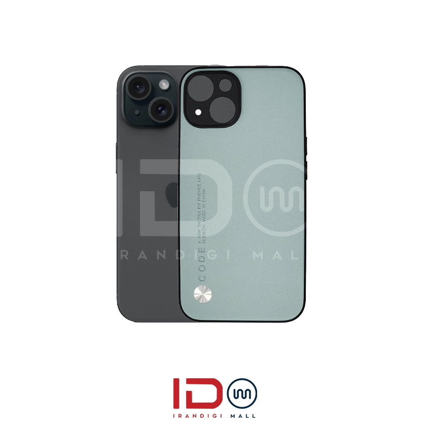 قاب چرمی لاکچری گوشی ایفون مدل IPHONE 15 برند CODE