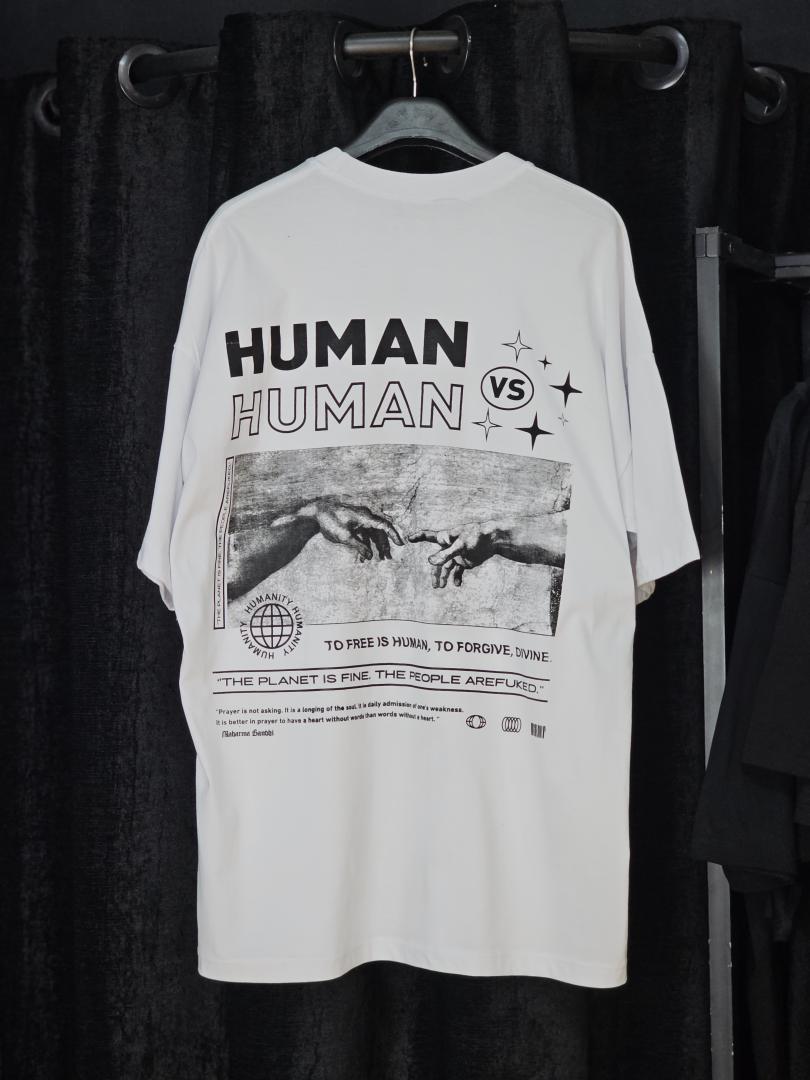 تیشرت لش پشت چاپ HUMAN — تصویر ۵