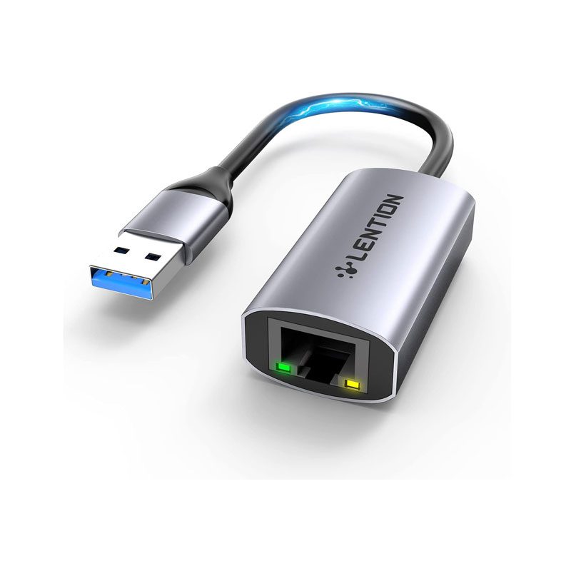 مبدل USB A به HU604 Gigabyte RJ45 برند لنشن LENTION