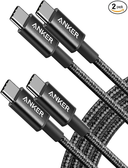 کابل شارژ انکر پک دوتایی Anker USB C to USB C Cable, Type-C 60W Fast Charging Cable 1.8m — تصویر ۲