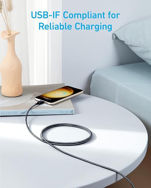 کابل شارژ انکر تایپ سی پک دوتایی 60 وات Anker USB C to USB C Cable, 60 W USB C Cable, USB C Charging Cable — تصویر ۶