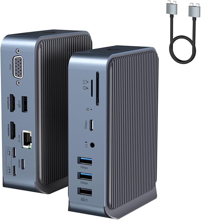 داک استیشن و هاب 15 پورت مدل Macbook Pro Docking Station DC022