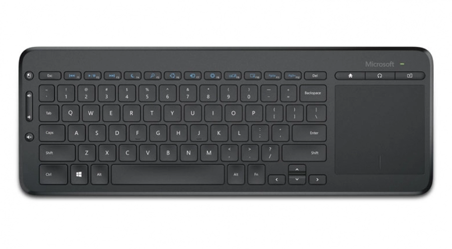 کیبورد بیسیم مایکروسافت Microsoft All-in-one Media Keyboard-N9Z with Track Pad