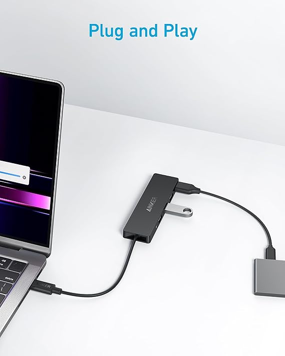 هاب انکر 4 پورت تایپ سی مدل Anker A8309 — تصویر ۶