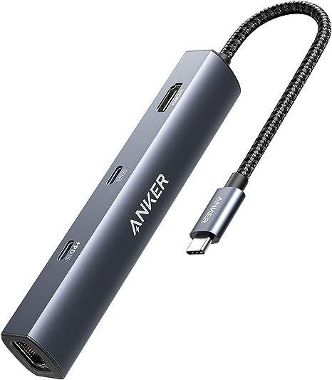 هاب انکر 6 پورت Anker 6-in-1 USB C Hub with 65W Power Delivery مدل A8365