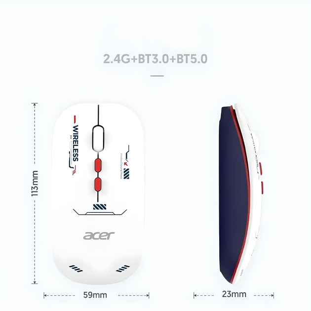 موس ایسر بلوتوثی دانگل دار و شارژی مدل acer L175S-H — تصویر ۵