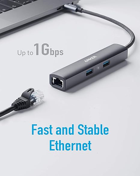 هاب 5 پورت انکر usb-c اورجینال Anker Hub 5-in-1 مدل A8338 — تصویر ۴