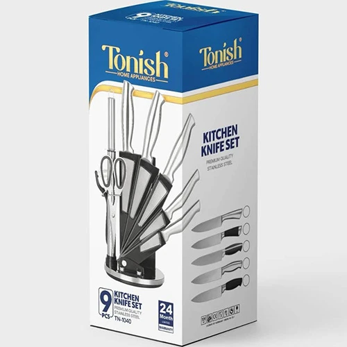 سرویس چاقوی آشپزخانه تونیش مدل TN-1040 ۹ پارچه