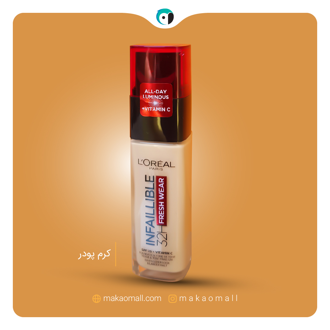 کرم پودر 32 ساعته Infaillible Fresh Wear لورال 30ml شماره 100