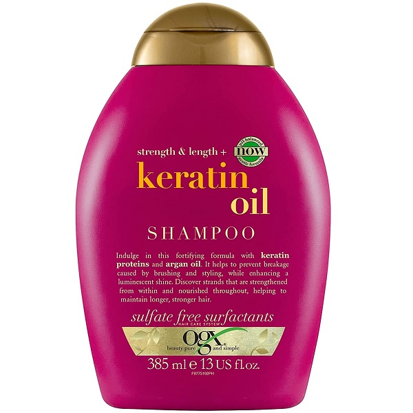 شامپو کراتینه ضد شکنندگی مو او جی ایکس Ogx Keratin Oil حجم 385 میلی لیتر — تصویر ۲